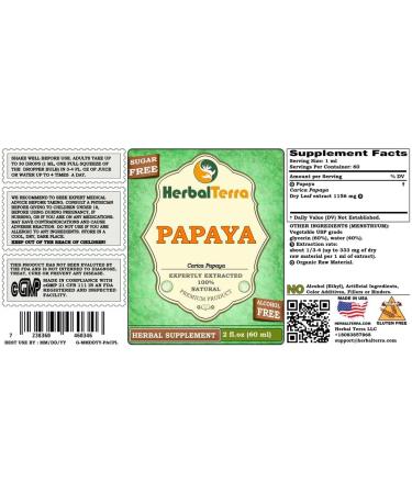 Herbal Terra Carica Papaya Glycerite - Alcohol-Free - 2.00 Fl. Oz - Buy Online on GoSupps.com