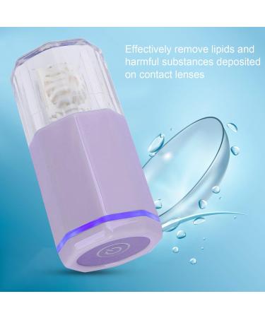 Portable Contact Lens Cleaner & Container - Automatic Ultrasound Cleaning Tools for Home & Travel - Violet - Buy Online on GoSupps.com