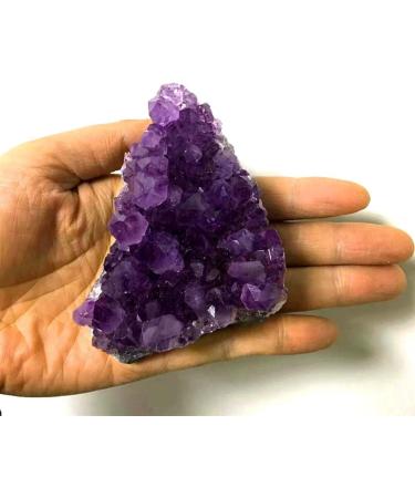 Natural Crystal Rough 1PC Natural Raw Purple Brazilian Amethyst Quartz Crystal Cluster Druzy Geode Stones Specimen Home Decoration Crafts Ornament (Color : 100-150g) - Buy Online on GoSupps.com