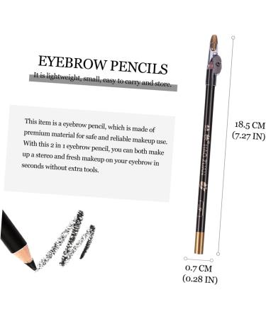 BELLIFFY 8pcs Wooden Beauty Eyebrow Pencil Eye Brow Pencils for Women Eyebrow Makeup Tool 1 count (Pack of 1) Black - Buy Online on GoSupps.com