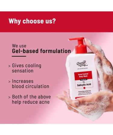 Body Wash 236ml - Paraben & SLS Free Gentle Exfoliating Shower Gel for Body Acne & Bumpy Skin - Deep Cleansing Formula - Buy Online on GoSupps.com