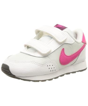 NIKE Boy's Md Valiant Btv Gymnastics Shoe 13.5 UK Child Pure Platinum Pink Prime Dk Smoke Grey