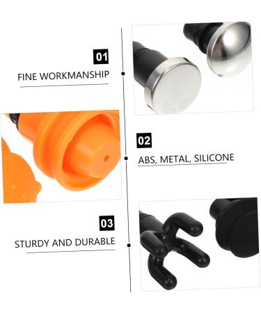 Frcolor 9-Piece Percussion Massage Device Set | Black Fascia Muscle Massage Attachments for Ultimate Relaxation - Buy Online on GoSupps.com