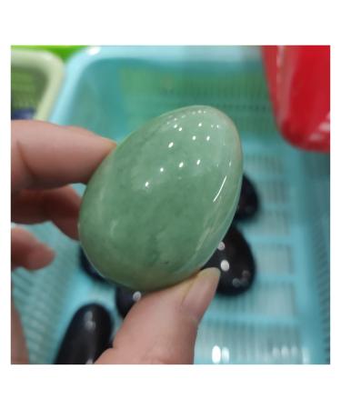 Natural Crystal Rough 1pcs 4-5cm Green Quartz Egg with Natural Bell Crystal Reiki Stone Carved Home Decoration ERTEYIN