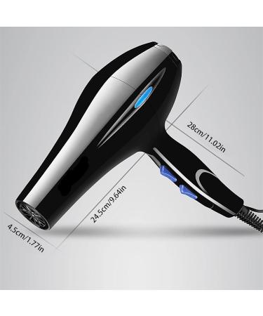 High-Power 2200W Ion Hair Dryer | Cold Hot Air Mode Styling Nozzles Pointed Tail Comb Flat Comb for Home Use - Buy Online on GoSupps.com