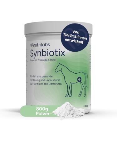 Nutrilabs Synbiotix powder for horses intestine and digestion 800g - Health Horse - Horses - Horses Darmflora powder with yeast alante etc. - Horse intestines powder nutritional supplement - digestive powder horses