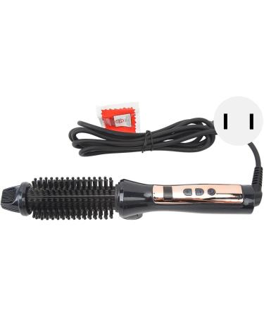 Curling Iron Brush Prevent Scald Portable 100-240V Collapsible Ceramic Ionic Hair Curling Brush For Long Hair (US Plug 100 240V) - Buy Online on GoSupps.com
