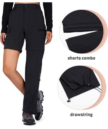 Cycorld Women's Convertible Quick-Dry Hiking Pants - Black Large - Buy Online on GoSupps.com