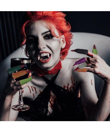 2 Witch Fake Fingers Nail | Cosplay Witch Fake Fingers | Halloween Horror Scary Masquerade Costume Props for Halloween Costumes Lambo 2 Pcs 60pcs - Buy Online on GoSupps.com