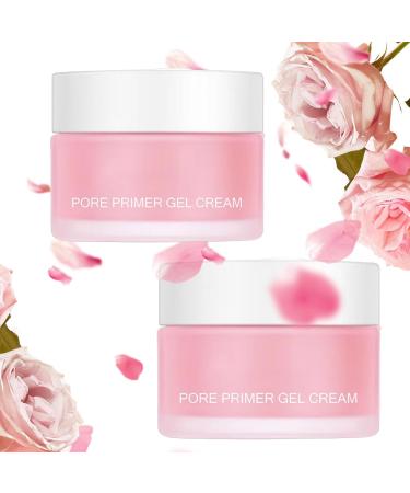 BlumeMeer 2 pieces pore primer gel cream pore filling gel cream pore filling primer for the face suitable for all skin tones keeps your skin radiant shrink pores