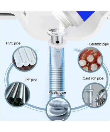Powerful Pipe Dredging Agent 110g Sink Drain Cleaner Portable Powder Cleaning Tool Super Clog Remover Powder Agent Suitable for Dredging Kitchen Toilets Piping Fast Cleaning (3pcs) - Buy Online on GoSupps.com