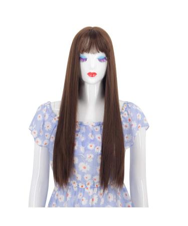 Wig Wig Women Langhaar Blonde Gold Black Black Gray Brown Brown Brown Women Brazilian Straight Loose Party Hair 50s 60s 70s 80s