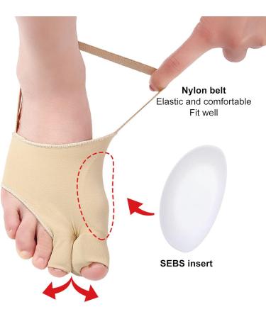 Bunion Corrector Pain Relief for Men and Women - Nylon Hallux Valgus Corrector for Home and Office (Size L) - Buy Online on GoSupps.com