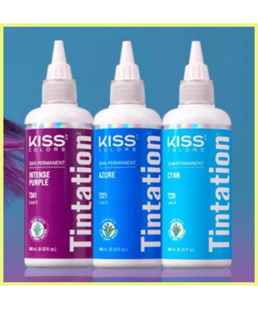 Kiss Tintation Semi Permanent Hair Colour With Argan Oil Aloe Vera - Neon Orange - Buy Online on GoSupps.com