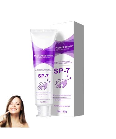 SP-7 Probiotic Whitening Toothpaste SP-7 Natural Tooth Whitener Whitening Tothpaste Deeply Cleaning Gums Removes Tooth Stains Fresh Breath Complete Tooth Care (1PC)