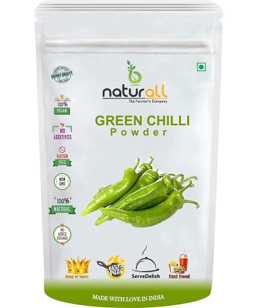 CROW Curry Leaf Powder + Green Chilli Powder (Hari Mirchi Powder) - 200 GM Each (Super Saver Combo Pack) by B Naturall - Buy Online on GoSupps.com