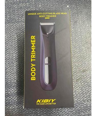 Men's Electric Body Groomer & Pubic Hair Trimmer | Waterproof, LED Light, Replaceable Ceramic Blade Heads, Recharge Dock | Blue - Buy Online on GoSupps.com