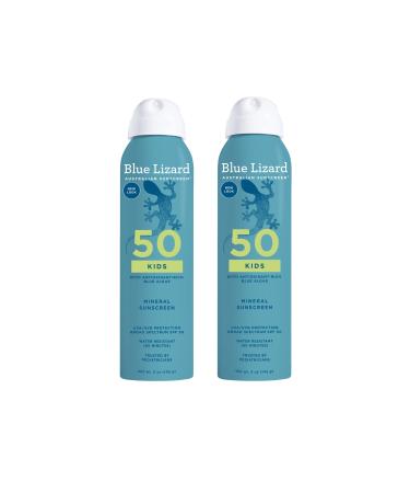 BLUE LIZARD Sunscreen SPF 50+ Spray | Kids | 5 Fl Oz | Pack of 2 5 Fl Oz (Pack of 2)