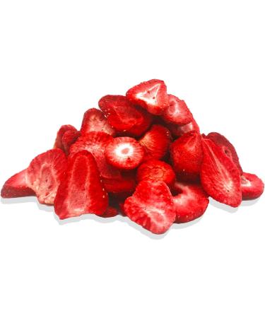 Freeze-dried strawberries 125g slices natural dried strawberries without additives 100% pure - freeze-dried fruit snack - freeze dried strawberries Foozia - Buy Online on GoSupps.com