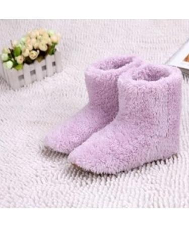 RATYPUY USB Charging Plush Heated Slippers - Washable Foot Warmers for Sizes 35-39 | Electric Cozy Shoes - Buy Online on GoSupps.com