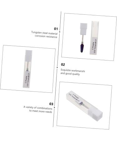 Housoutil 1pc Nail Polisher Tungsten Steel Plastic White Nail Supplies - Buy Online on GoSupps.com
