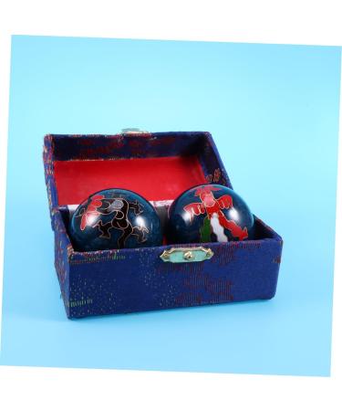 Lurrose 2-Pack Asian Meditation Balls - Hand Exercise & Feng Shui Baoding Balls with Bell for Fitness & Relaxation - Buy Online on GoSupps.com