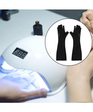 Healeved 1 Pair Nail Gloves Protection Gloves Nail Polish Gloves Gel Moisturizing Gloves Manicure Gloves Nail Art Tools Nail Skin Care Gloves Fingerless Mitts Cosmetic Mj03 Polyester Sleeve 18.00X9.00X0.40CM - Buy Online on GoSupps.com