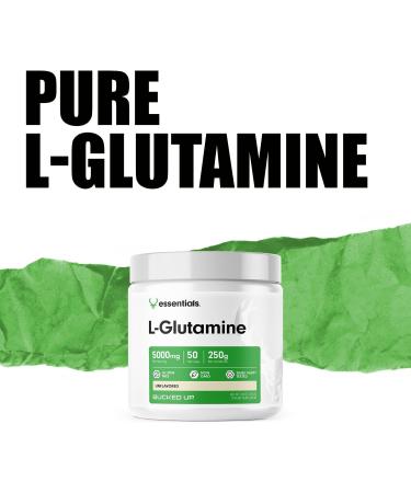 Bucked Up L-Glutamine (5000mg) Essentials (50 Servings 250 Grams) - Buy Online on GoSupps.com