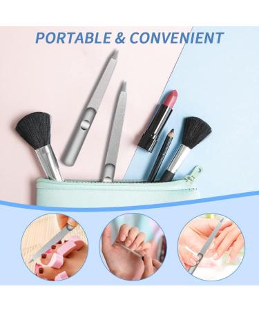 Nail Files-Metal Nail File Professional Double Sided Nail Files for Natural Nails Stainless Steel Nail File for Fingernails Toenails Fingernail File Diamond Nail Files for Home Salon Travel Use - Buy Online on GoSupps.com