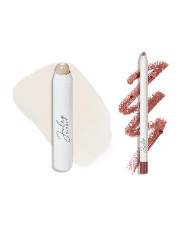 Julep The Perfect Pair 2pc Set: It's Balm Tinted Lip Balm Iridescence and With a Trace Retractable Creamy Long-Lasting Lip Liner Antique Rose