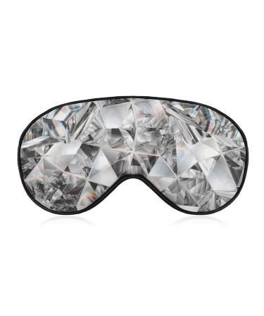 Diamond Crystal Sleep Mask for Women Adjustable Sleeping Eye Shades Cover with Elastic Strap