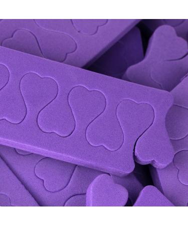 Finger & Toe Separator Set - 10 Pairs (20 Pieces) for Nail Art & Pedicure | Purple Nail & Toenail Spreader - Buy Online on GoSupps.com