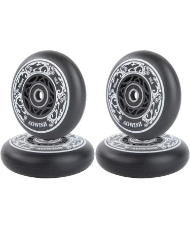 AOWISH 4-Pack Inline Skate Wheels | 72mm 90A Asphalt Formula | Roller Skates Replacement Wheels | ABEC 9 Bearings | Black - Buy Online on GoSupps.com