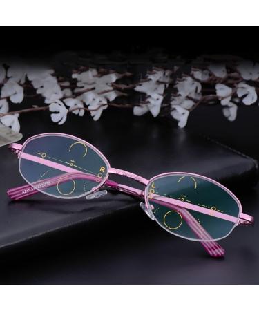 Shop Sfive Progressive Multifocus Reading Glasses for Women - Foldable Purple Metal Frame +1.5 - Lightweight & Portable - Buy Online on GoSupps.com