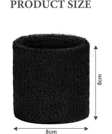 Flintronic Absorbent Welding Tapes for Men & Women | Soft Cotton Fitness Arm Bracelets for Handball Football & Tennis - Black - Buy Online on GoSupps.com