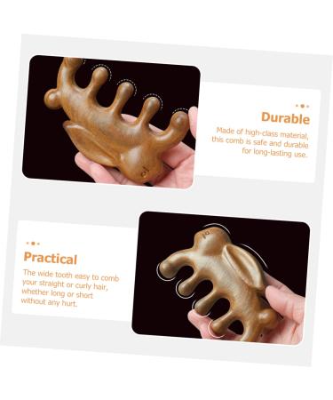 Beaupretty Green Sandalwood Massage Comb - 5-Stage Scalp Gua Sha & Scratching Tool for Ultimate Relaxation - Buy Online on GoSupps.com