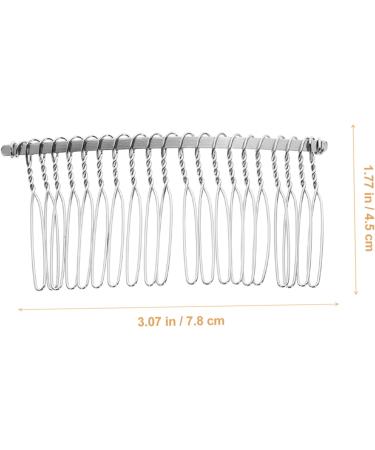 HAPINARY 20 Bridal Veil Comb Wire Hair Combs for Fine Hair Bone Combs for Hair Comb Clips Hair Side Combs Hair Clip for Women Veil Clip Barrettes for Women Hair Pin Chic Accessories Miss - Buy Online on GoSupps.com