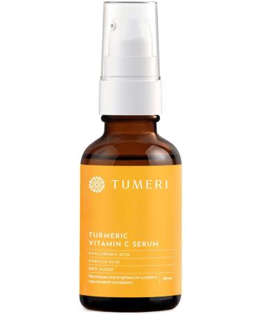 Turmeric Vitamin C Face Serum for Dark Spots & Circles | Brightening Skin Care with Vitamin C E & Ferulic Acid - 1 Fl oz - Buy Online on GoSupps.com