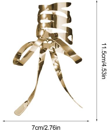 Wscwl Vintage Barrette Hair Clips - Metal Hairdos Hairpin | Hair Barrettes Accessories Bowknot Hairpin for Women Adults Kids All Ages Gold - Buy Online on GoSupps.com