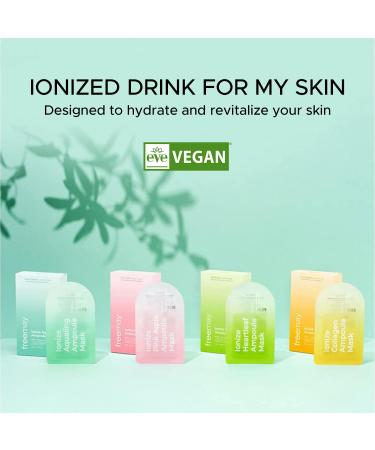 Ionize Aqualing Ampoule Mask - Vegan Facial Hydration 100% Cotton Sheet 10 Pack - Intense Moisture for Glowing Skin - Buy Online on GoSupps.com