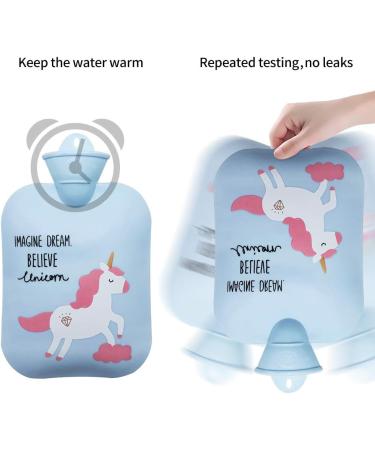 Rubber Hot Water Bottle with Soft Waist Cover - Blue | Neck, Shoulder, Back, Legs, & Waist Warmth - Buy Online on GoSupps.com