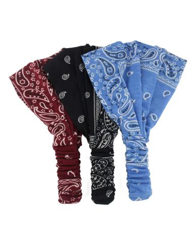 Carede Paisley Bandana Headband for Women - Pack of 6 No5 - Buy Online on GoSupps.com