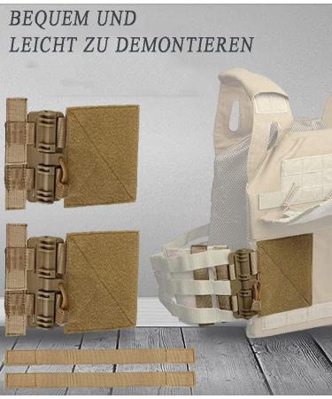 2-Piece Tactical Backpack Accessories - Molle Quick Lock Set & Removal Buckle (Green) | International Shipping - Buy Online on GoSupps.com