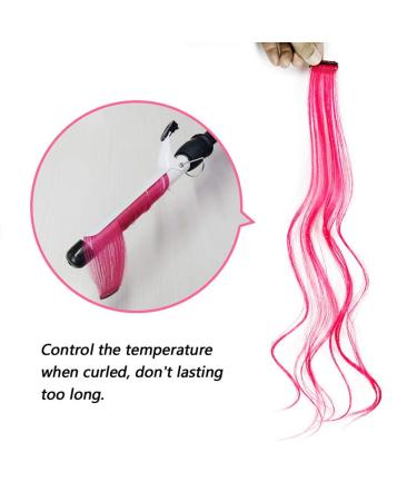 12 Pieces Colored Hair Extensions Clips - Colorful Straight Hairpieces for Girls & Women | Party Highlight Wigs - Buy Online on GoSupps.com