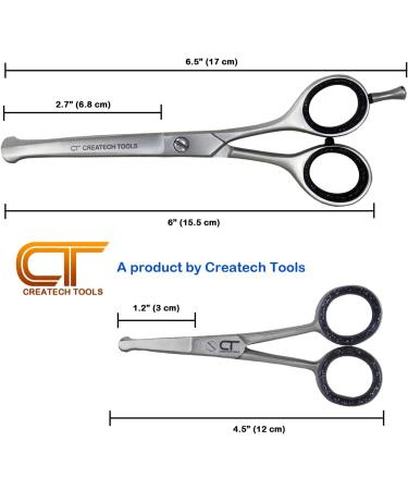 CT Pet Grooming Scissors Kit - Japanese Stainless Steel, 6 & 4.5 inch Hair Cutting Set for Cats and Dogs - Buy Online on GoSupps.com