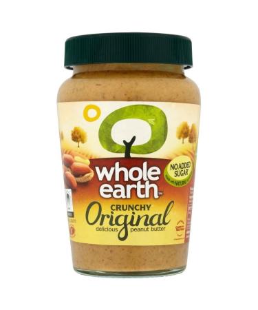 Whole Earth Whole Earth Crunchy Peanut Butter Original No Added Sugar (454g) - Pack of 2