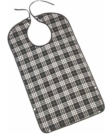 Shakven Reusable Bibs For Adult Eating - Adult Bibs with Food Catcher for Eating Washable Eating Bib Large Feeding Adult Bibs Black - Buy Online on GoSupps.com