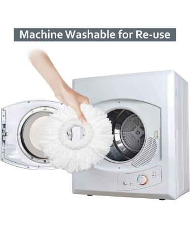 6 Pack Washable Microfiber Spin Mop Refill Heads Compatible with Hurricane Mopnado Spin Mop for Home, Office, and Commercial Use - Buy Online on GoSupps.com