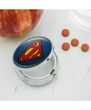 Superman Classic S Shield Logo Pill Case | Unique Trinket Gift Box for Fans - Buy Online on GoSupps.com