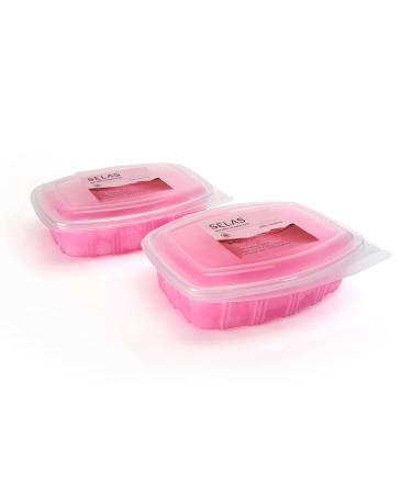 Paraffin wax with rose hip 2.600ml (980g x 2 pieces) Selas paraffin bath for therapeutic and aesthetic treatments of hands and feet.